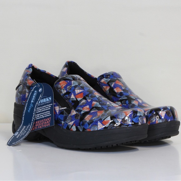 Easy Works by Easy Street Black Appreciate Women's Slip-Resistant Work Shoes NWT - Picture 1 of 12